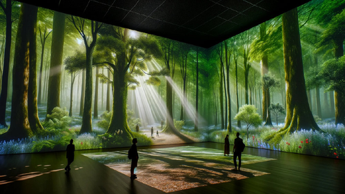 ultime notizie aziendali su Come possono i padiglioni espositivi liberarsi dai pannelli espositivi statici e costruire un'esperienza digitale immersiva che fonde la realtà