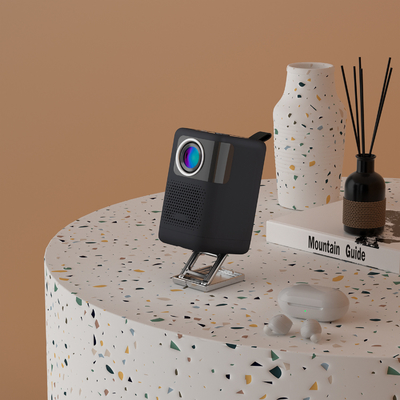 Proiettore portatile Android 720p per la casa all'aperto 100 lumens ANSI con supporto elevatore