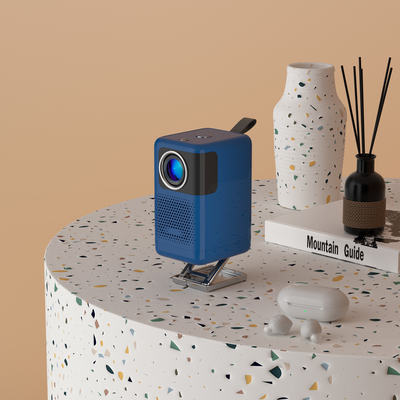 Proiettore portatile Android 720p per la casa all'aperto 100 lumens ANSI con supporto elevatore