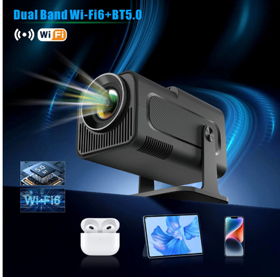 FLYIN HY320MINI 4K Ultra HD 3D Proiettori portatili a tiro corto e attrezzature di presentazione per uso in home theater e cinema