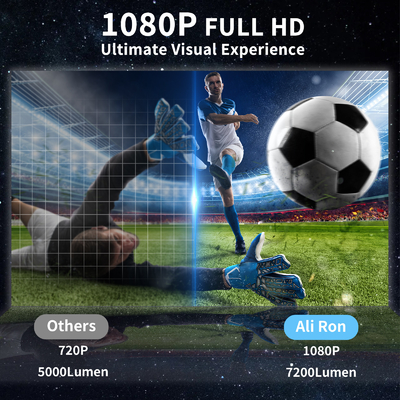 FY360 4K HD Smart LCD Projector Laser Home Theater ad alta luminosità con Android 11.0 BT5.2 Audio stereo integrato e US Plug