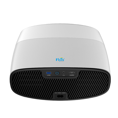 Flyin Q7 1080p Alta definizione Home Entertainment Teatro Proiettore LCD Doppio altoparlanti Bluetooth 100 pollici schermo doppia banda WIFI