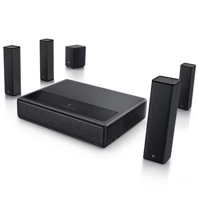 Flyin M1 5000 Lumens DLP Laser Projector 3D 4K Android Ultra Short Throw Home Theater Projector 300 Inch Screen Portable Laser TV Projector 1080p US