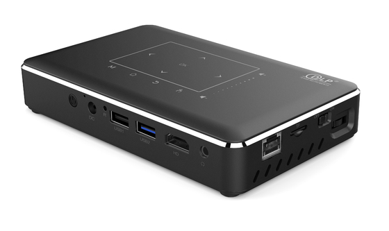Flyin P10-II Hot Sale Custom Logo Mini 3D 4K 150 Lumens DLP 9000mAh Android 9.0 Proiettore