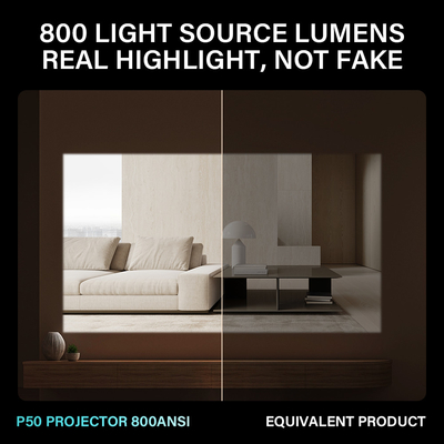 Flyin P50 Home Theater 1080P 4K Proiettore Allwinner H713 Proiettore 800 ANSI Lumens Home TV Projector