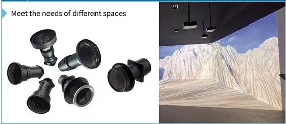 Flyin 5500 lumen DLP Laser Projector WUXGA Alta risoluzione 4K Active 3D Presentazione 0.8 DMD Chip per l'immagine precisa Manual Focus Lens Shift per un'esperienza di proiezione flessibile