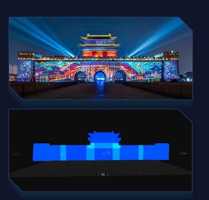 Server convergente distribuito per sala immersiva Flyin A1 4K | Apparecchiature di proiezione Edge Fusion e Dome 3D Mapping