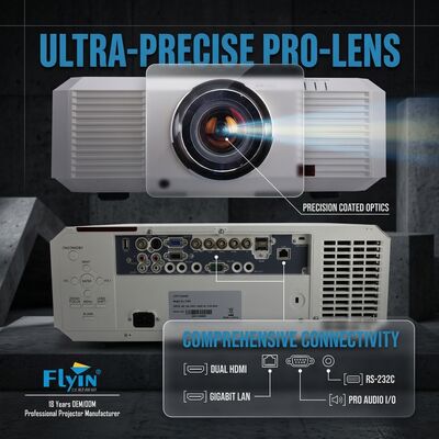 3LCD 10000 Lumens Progettore di mappatura 3D all'aperto EL-705U WUXGA 1920x1200 Proiezione di grande spazio