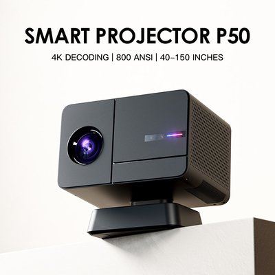 Proiettore per home theater Android 11 con rapporto di contrasto di 1000 a 1 e durata della lampada di 30000 ore