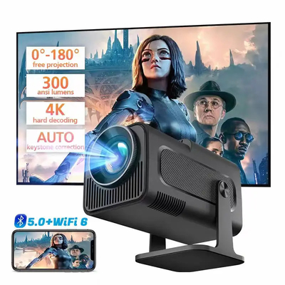 FLYIN HY320MINI 4K Ultra HD 3D Proiettori portatili a tiro corto e attrezzature di presentazione per uso in home theater e cinema