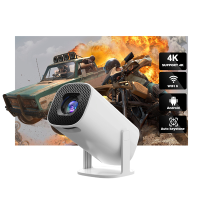 FLYIN P30 4K Ultra HD 3D Portable LED Short Throw Projector per uso in home theater e cinema