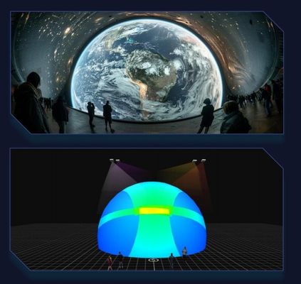 Flyin A1 4K Distributed Converged Server Sistema di proiezione di grandi sedi per Edge Fusion Dome 3D Mapping Immersive Room