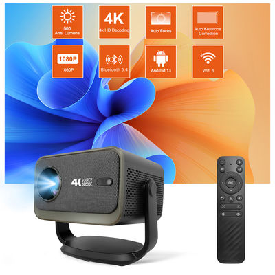 2026 Flyin P20 Plus Smart Projector Android 13 500 ANSI Lumens Supporto 4K 2GB+16GB WiFi6 LED LCD Home Theater