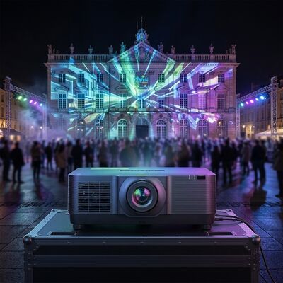 Laser 3LCD 20000 lms 1920*1200 proiettore esterno per grandi sedi compatibile con la mappatura 3D