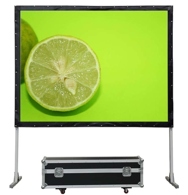 Tessuto molle piegante veloce del FCC ROHS Front And Rear Projector Screen